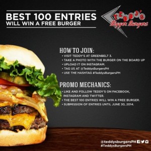 Teddys Bigger Burgers Philippines Promo