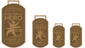 Condura Skyway Marathon Run for A Hero 2015 Medal